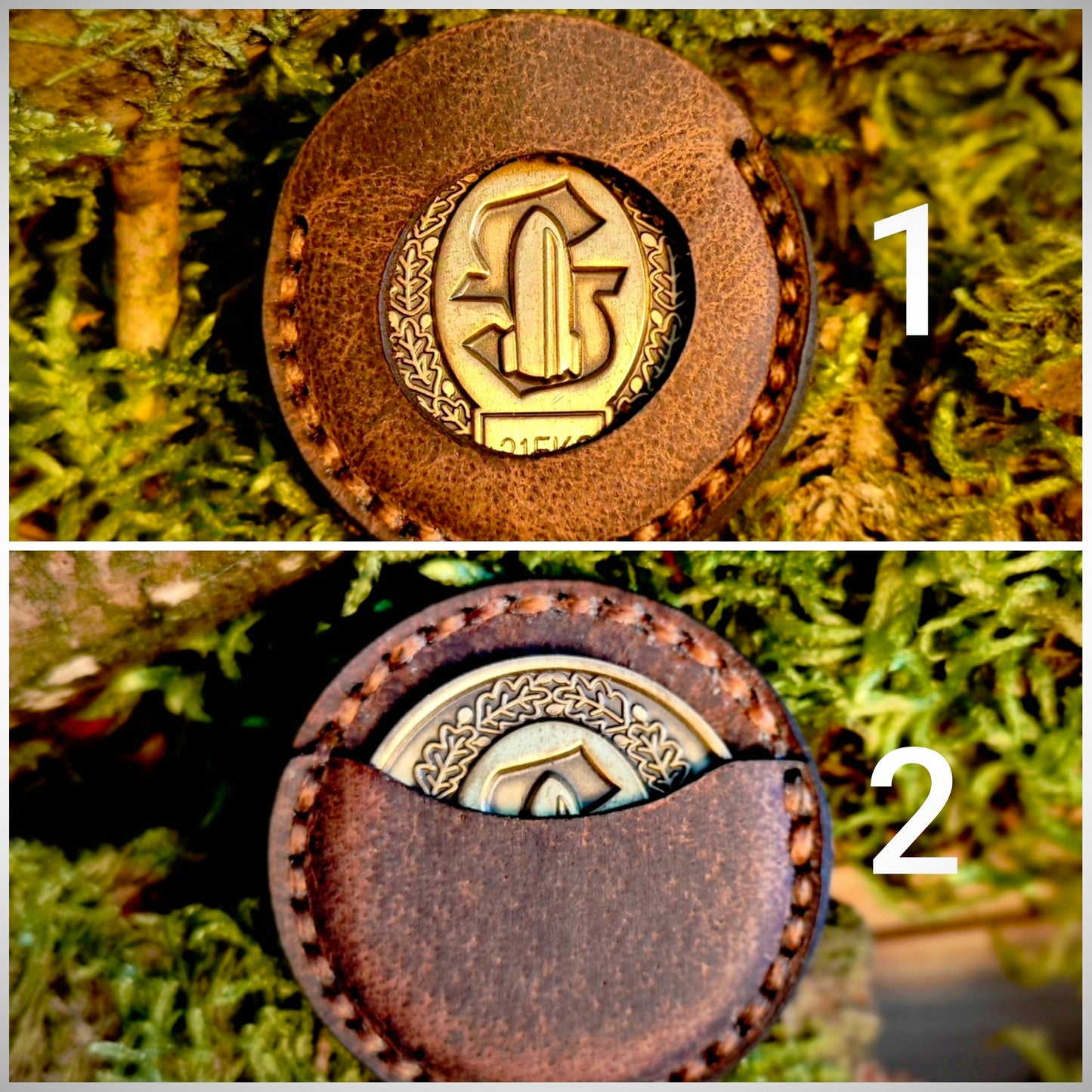 Kartenetui mit Coinhalter