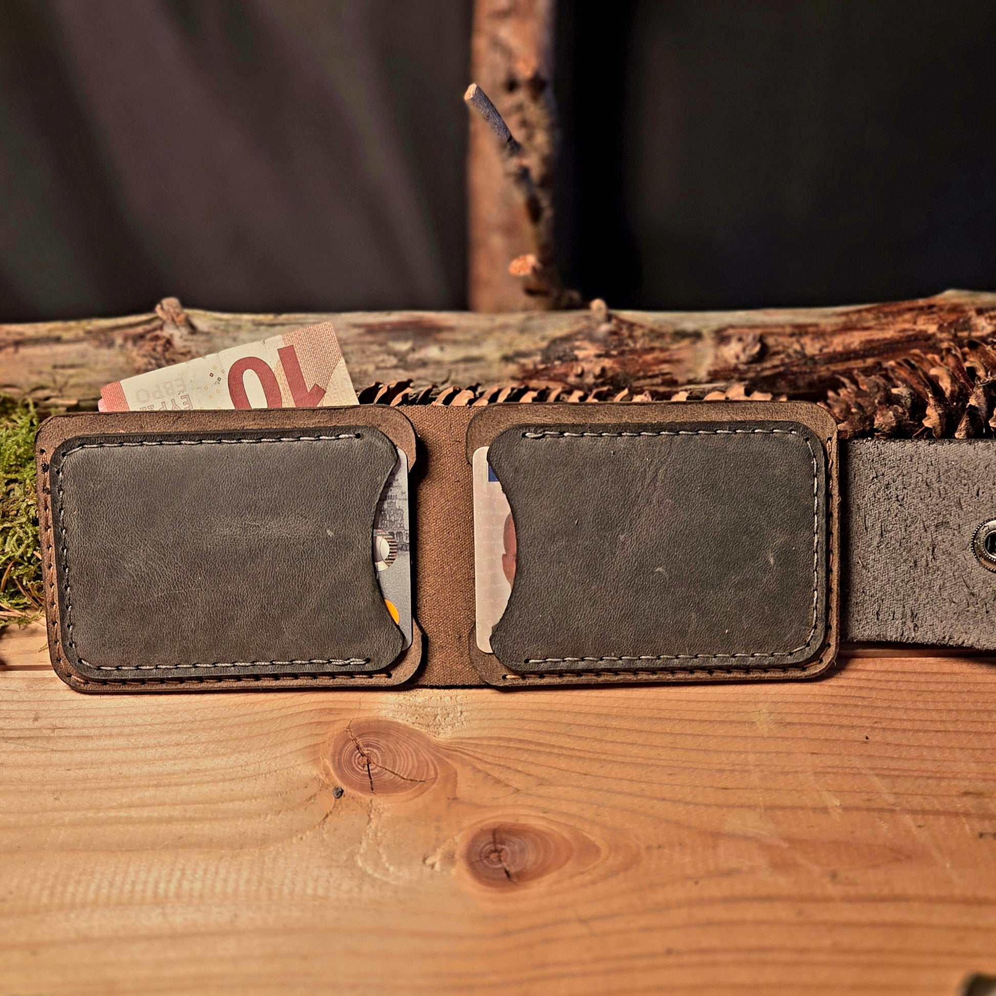 Slim wallet aus Leder, Lederetui, Kartenetui, Portemonnaie, slim wallet, Geldbörse, Mappe, Ausweis, Ausweisetui, handmade, Kreditkarte,