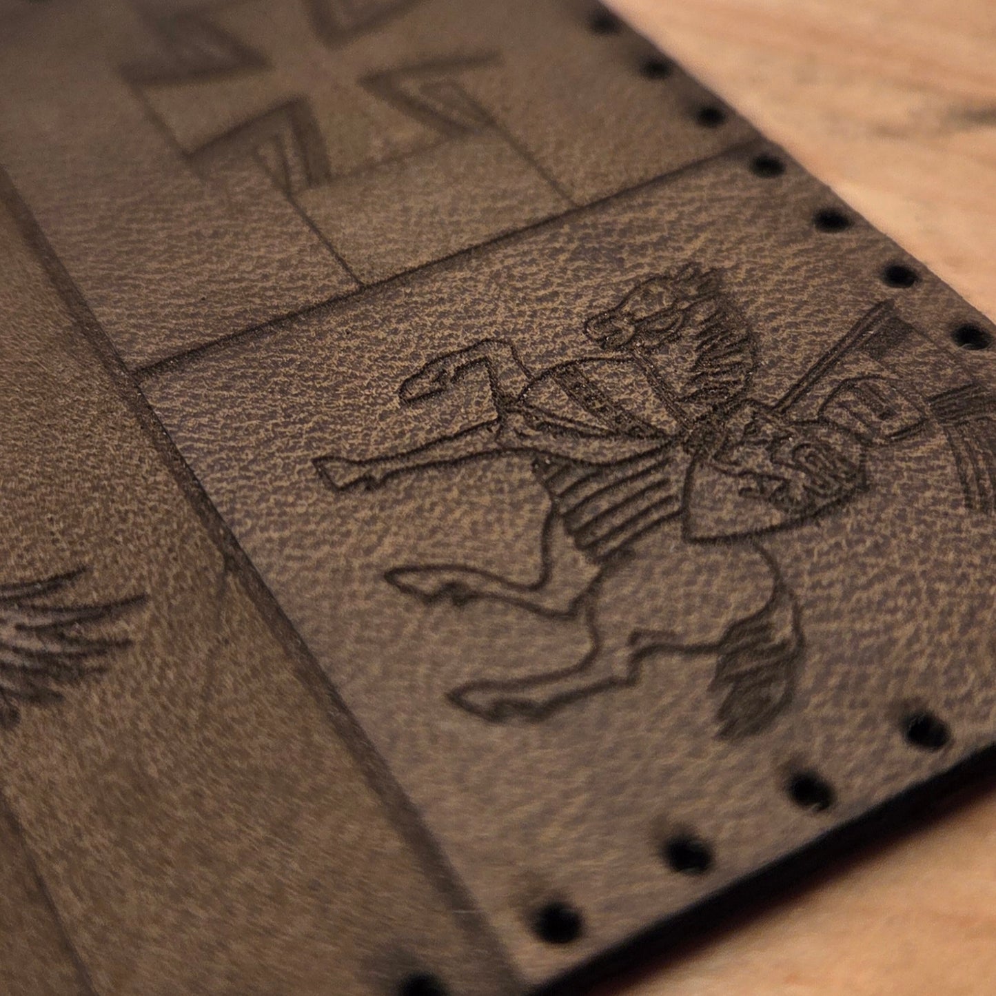 Individueller Lederpatch