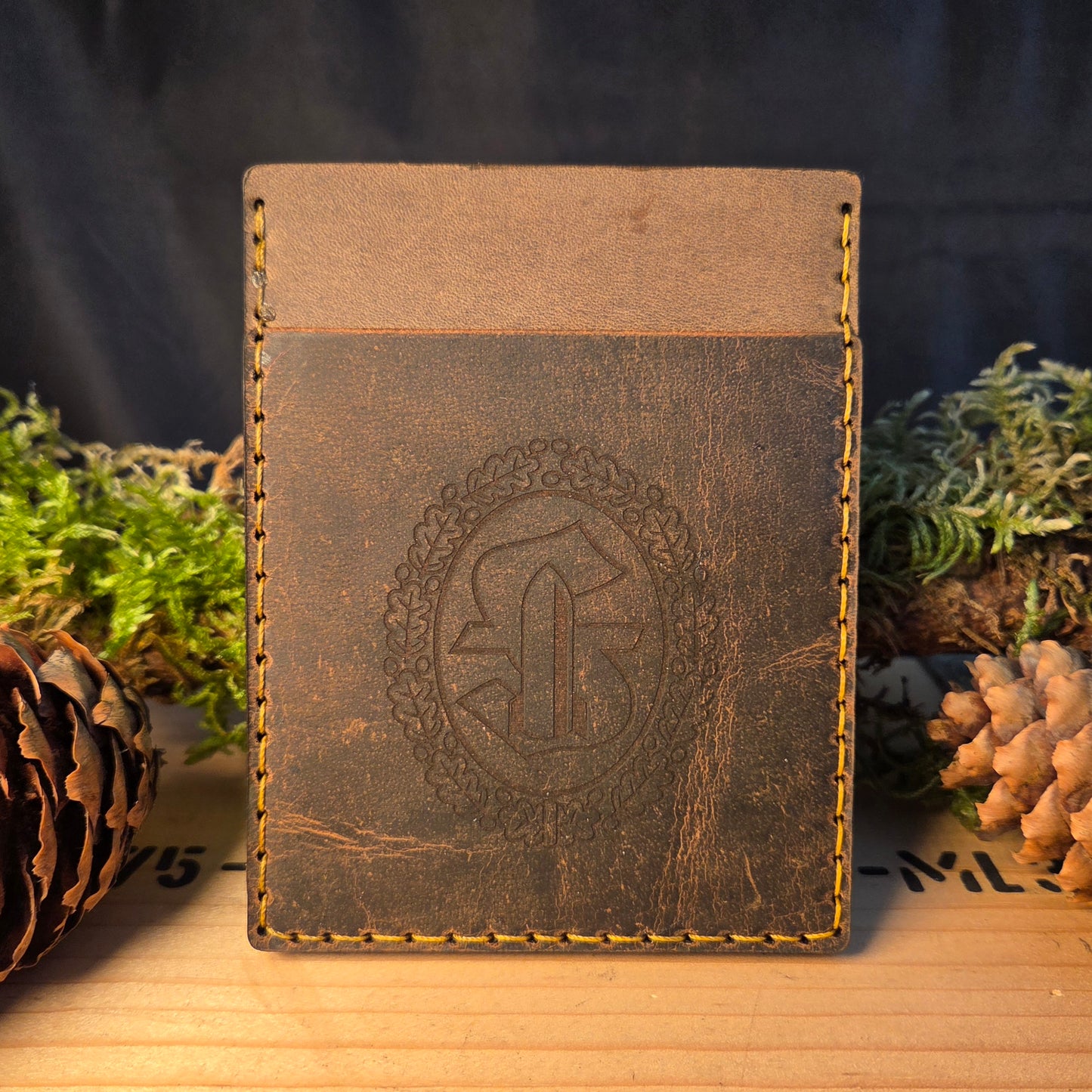 Card case with coin holder