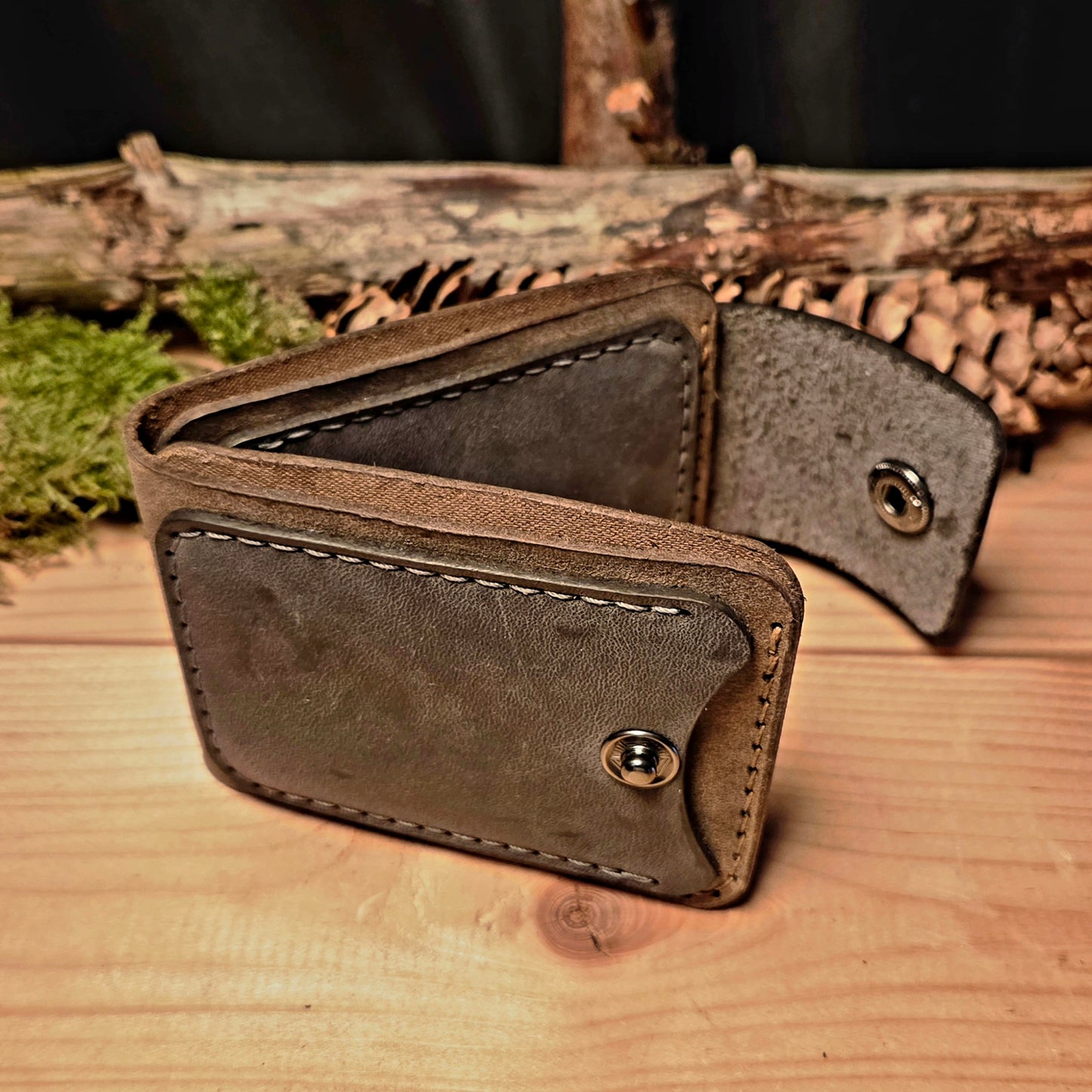 Slim wallet aus Leder, Lederetui, Kartenetui, Portemonnaie, slim wallet, Geldbörse, Mappe, Ausweis, Ausweisetui, handmade, Kreditkarte,