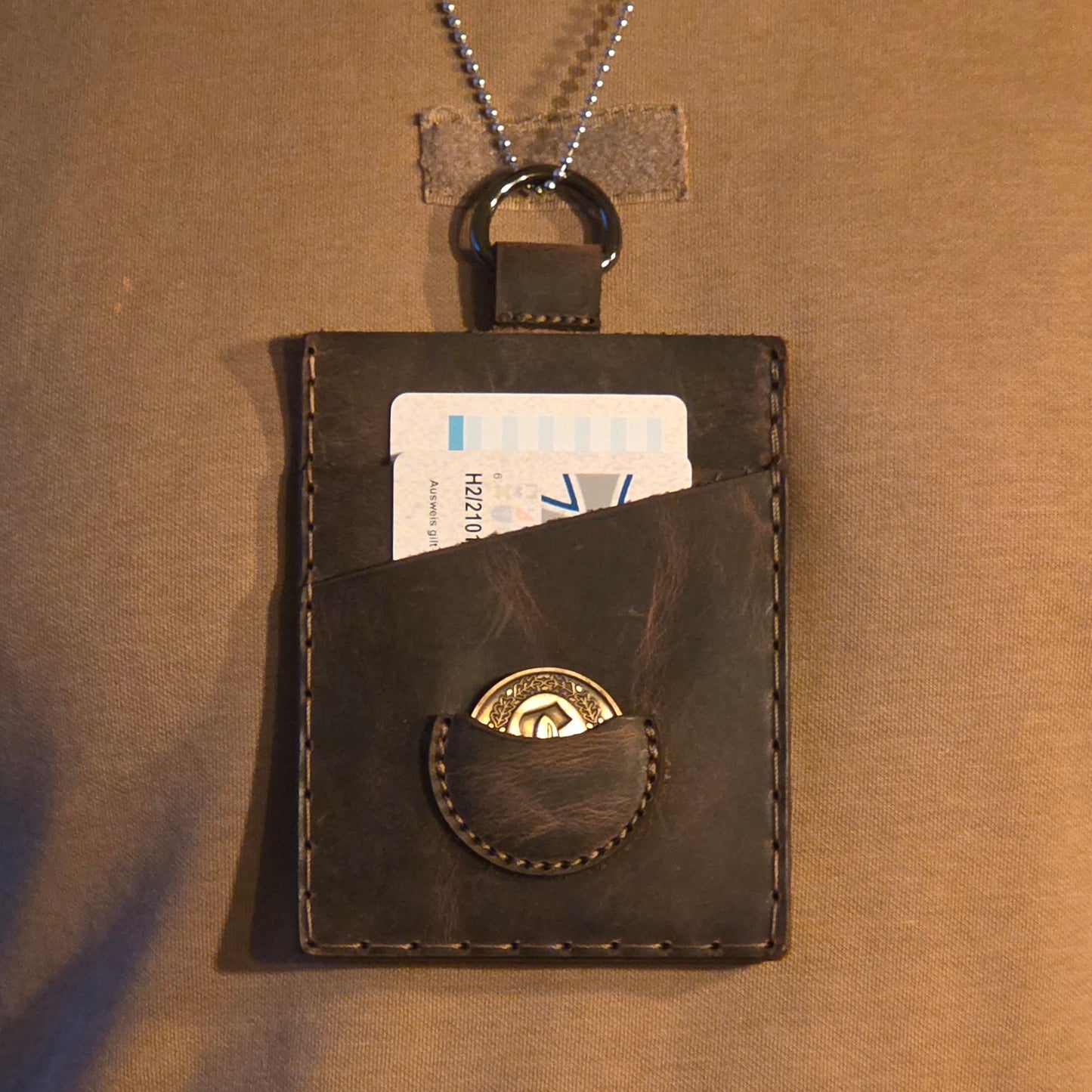 Kartenetui mit Coinhalter zum umhängen