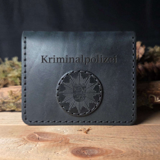 Dienstausweisetui für Kriminalpolizei und Militärpolizei – Mit Markenhalter & individueller Gravur