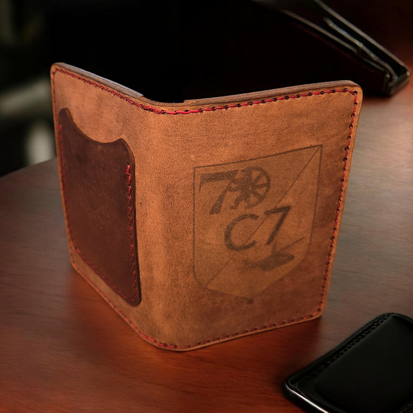 Lederetui für mehrere Coins