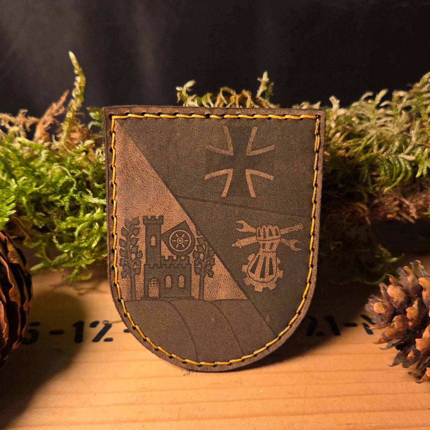 Custom leather patch