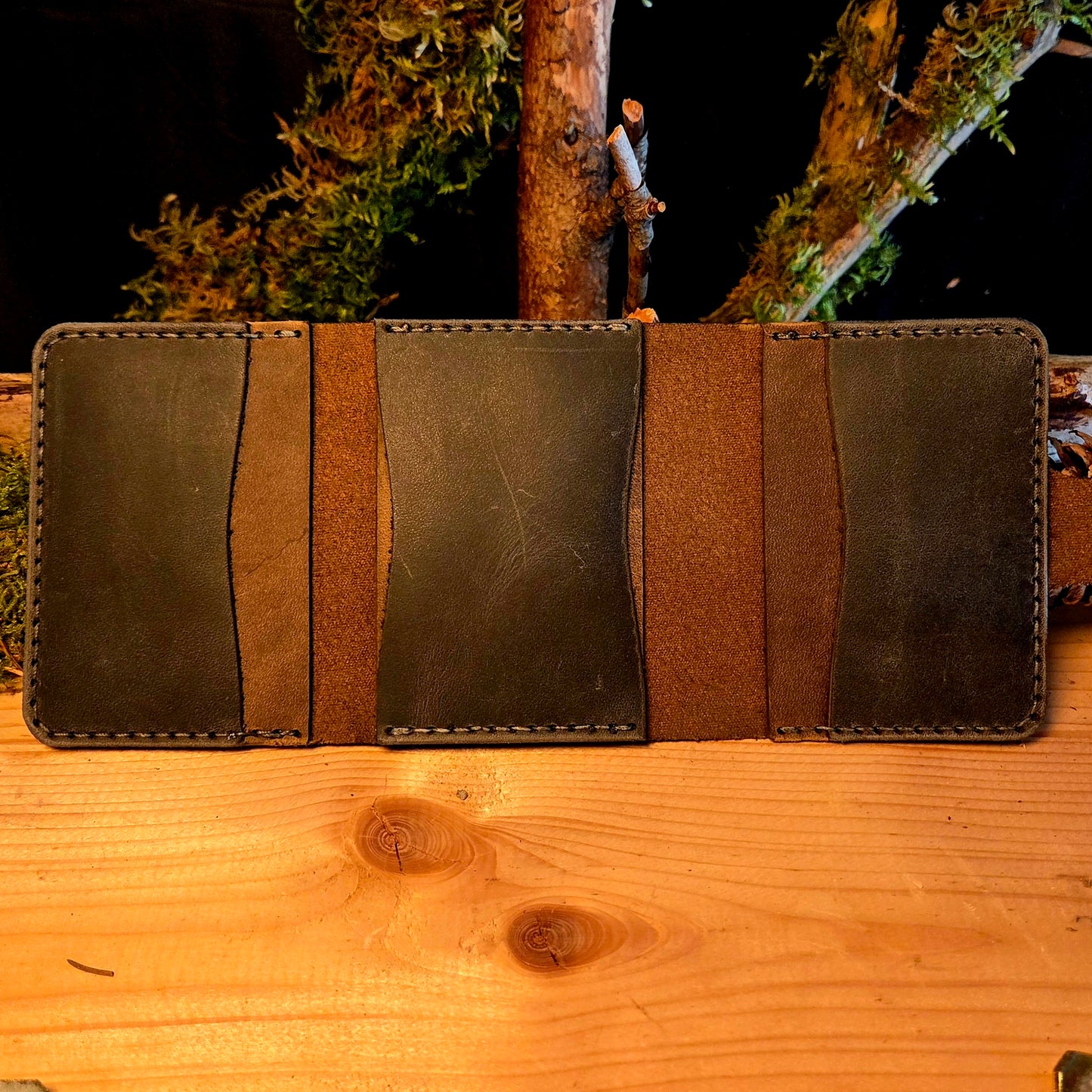 Slim wallet aus Leder, Lederetui, Kartenetui, Portemonnaie, slim wallet, Geldbörse, Mappe, Ausweis, Ausweisetui, handmade, Kreditkarte,